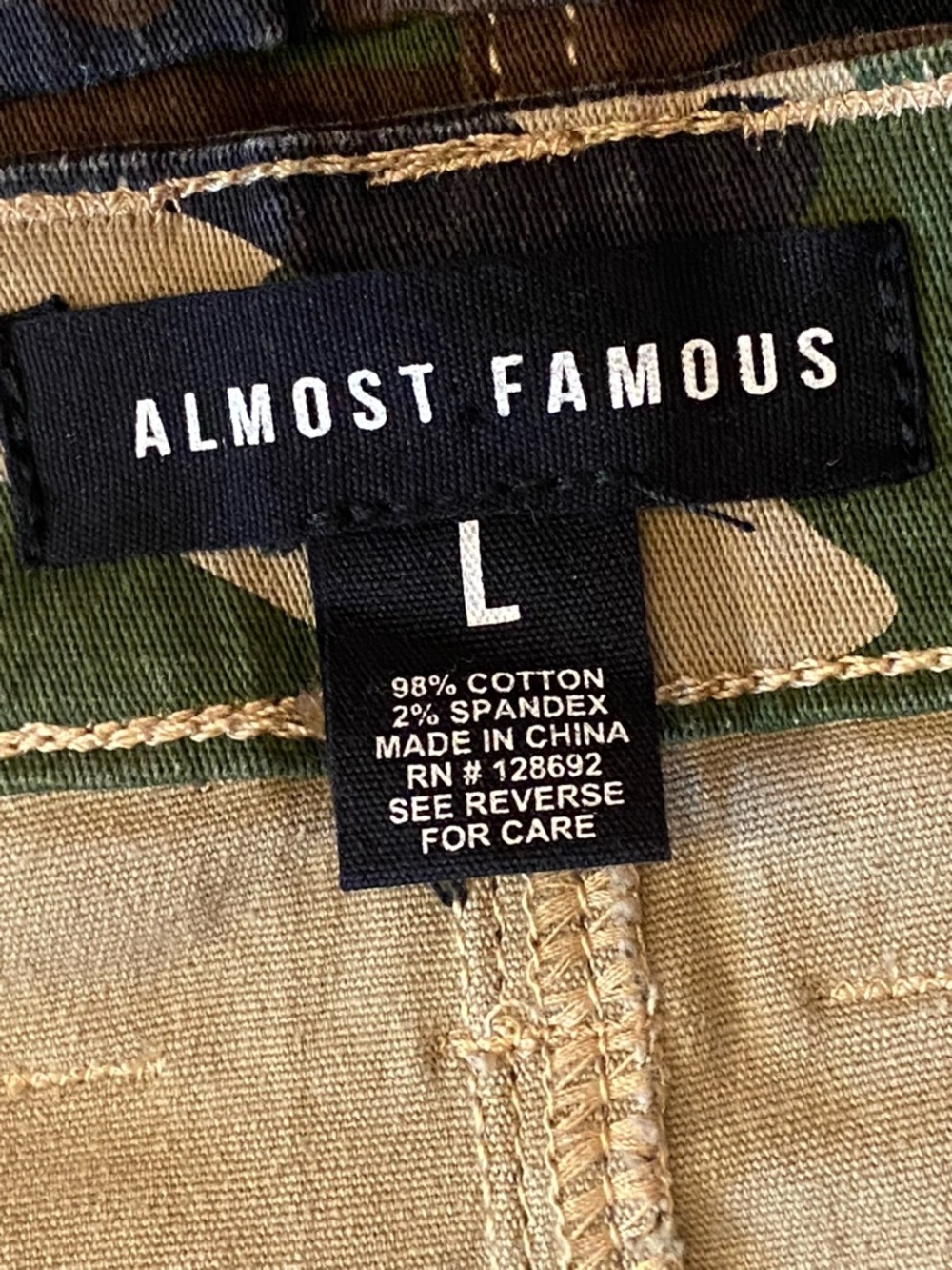 Almost Famous Camo
Micro Mini Skirt Gold Sequin
Hem NWT size large - Picture 14 of 15
